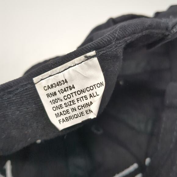 Northstar Aerospace Strapback Hat Black One Size Embroidered Outdoor - Picture 9 of 9